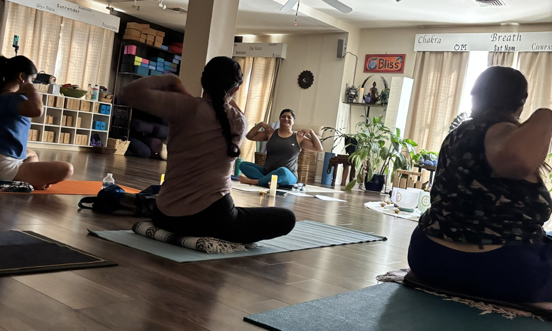 Kundalini yoga at Blue Anjou