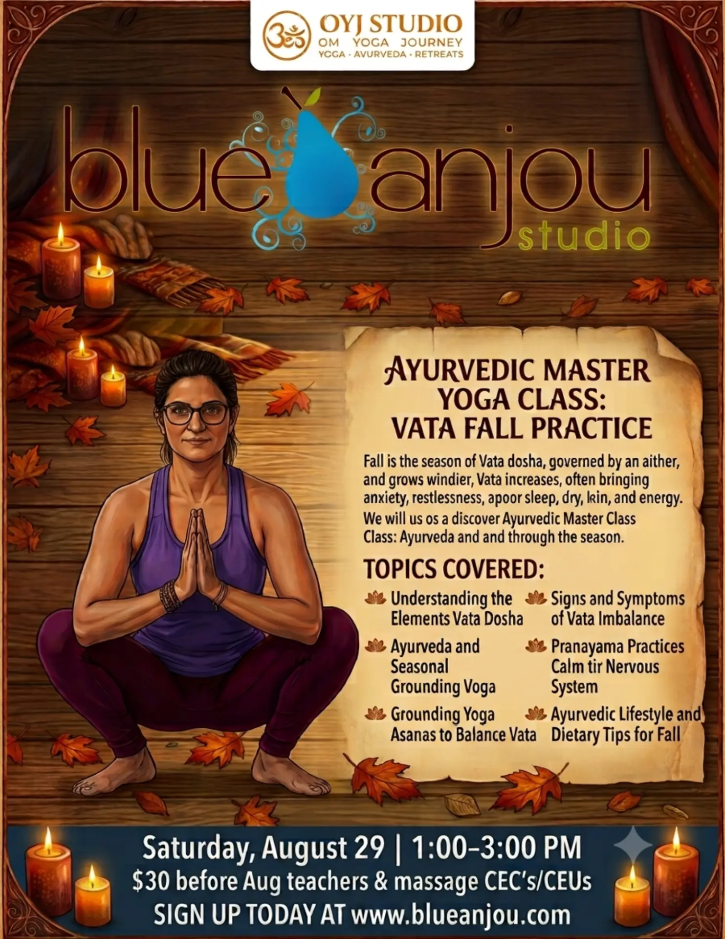 Ayurvedic Master Yoga Class: Vata Fall Practice