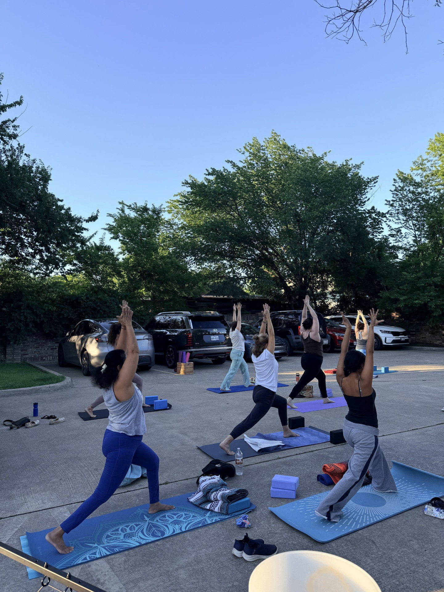 Vinyasa yoga at Blue Anjou
