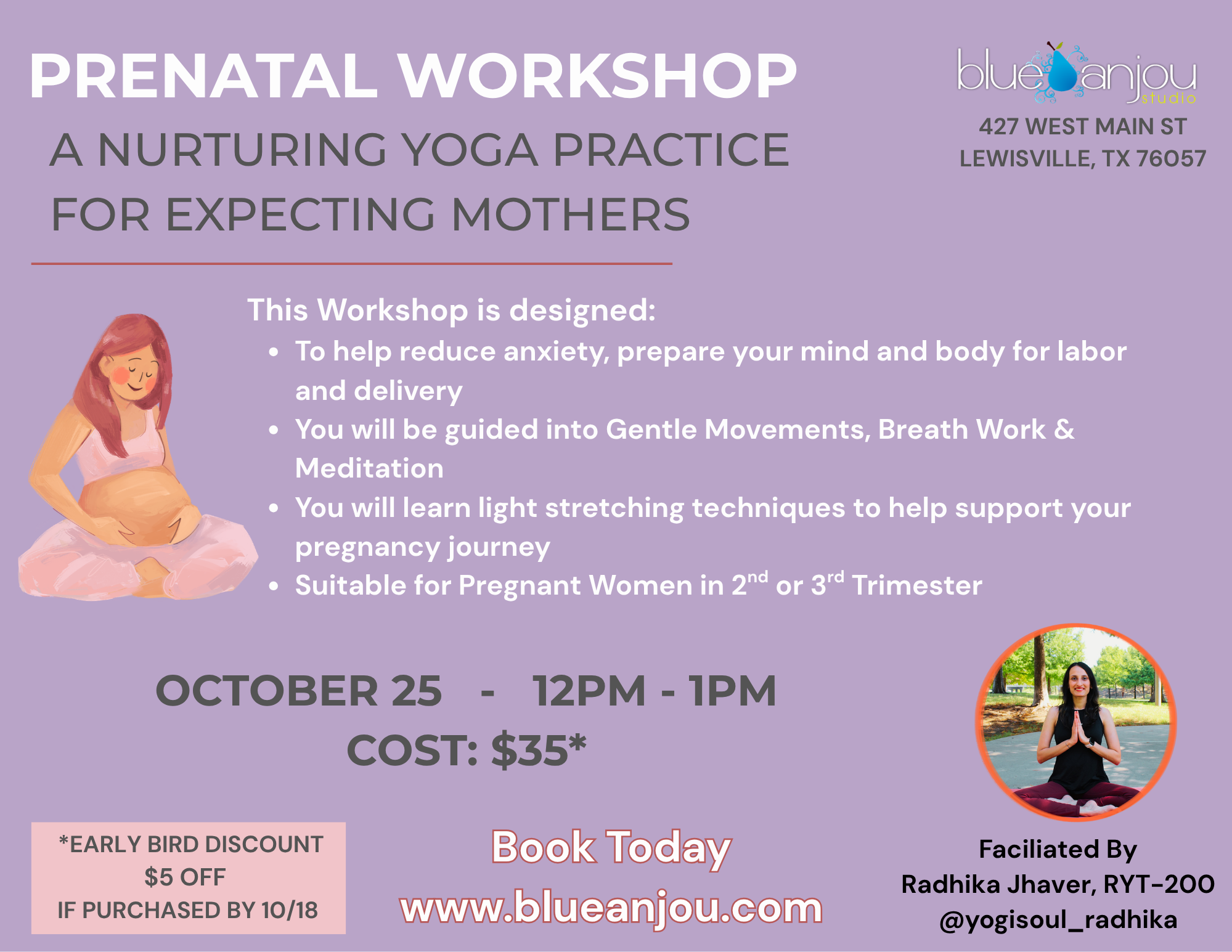 Prenatal Workshop: A Nurturing Yoga Practice for Expecting Mothers