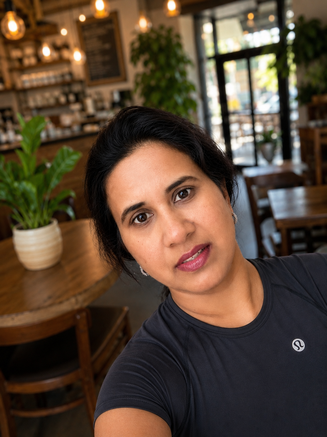 Latha Reddy, Blue Anjou yoga teacher